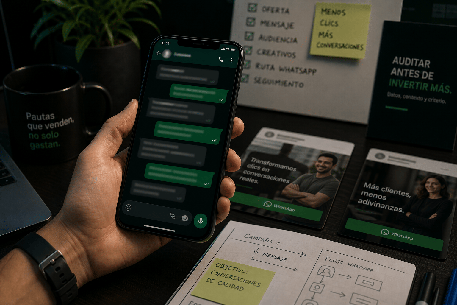 Pauta que no vende: clics, leads y seguimiento: imagen de apoyo para pauta digital.